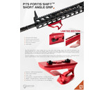 PTS PTS Fortis Shift Short Angle Grip MLOK Red Ltd Edition
