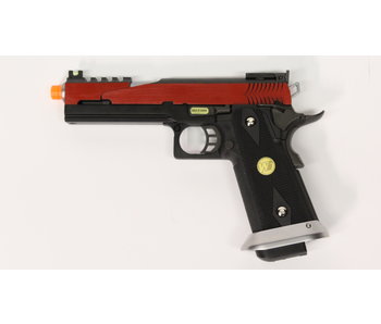 WE Hi Capa 5.1 split slide gas blowback pistol, red
