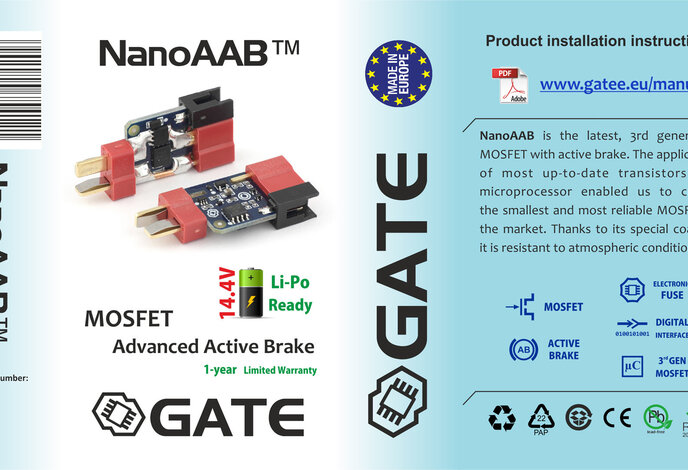 GATE NanoAAB 3rd Gen Active Braking MOSFET with eFuse