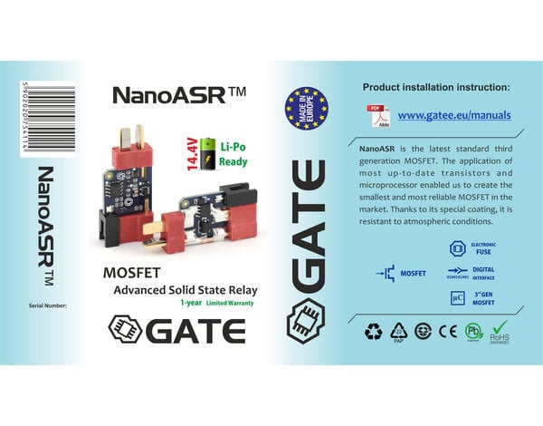 GATE GATE NanoASR 3rd Gen MOSFET with eFuse