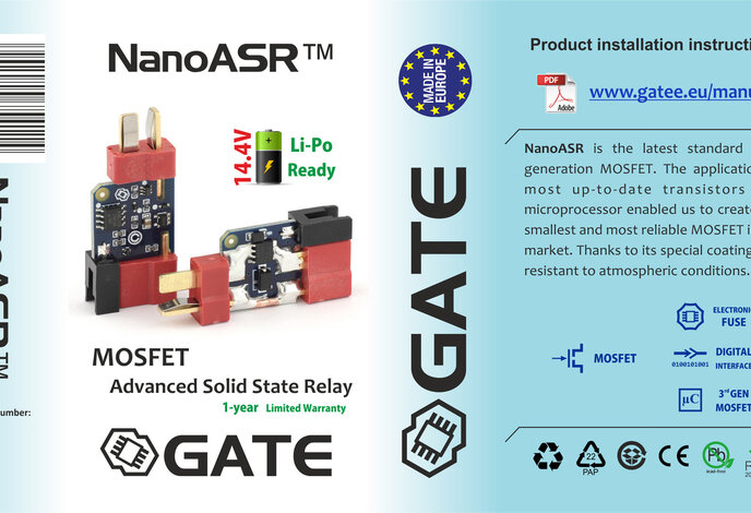 GATE NanoASR 3rd Gen MOSFET with eFuse
