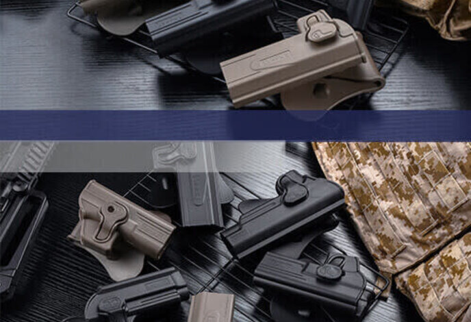 Amomax Hardshell holster for SIG P226/228/229 full size pistols, dark earth, right hand