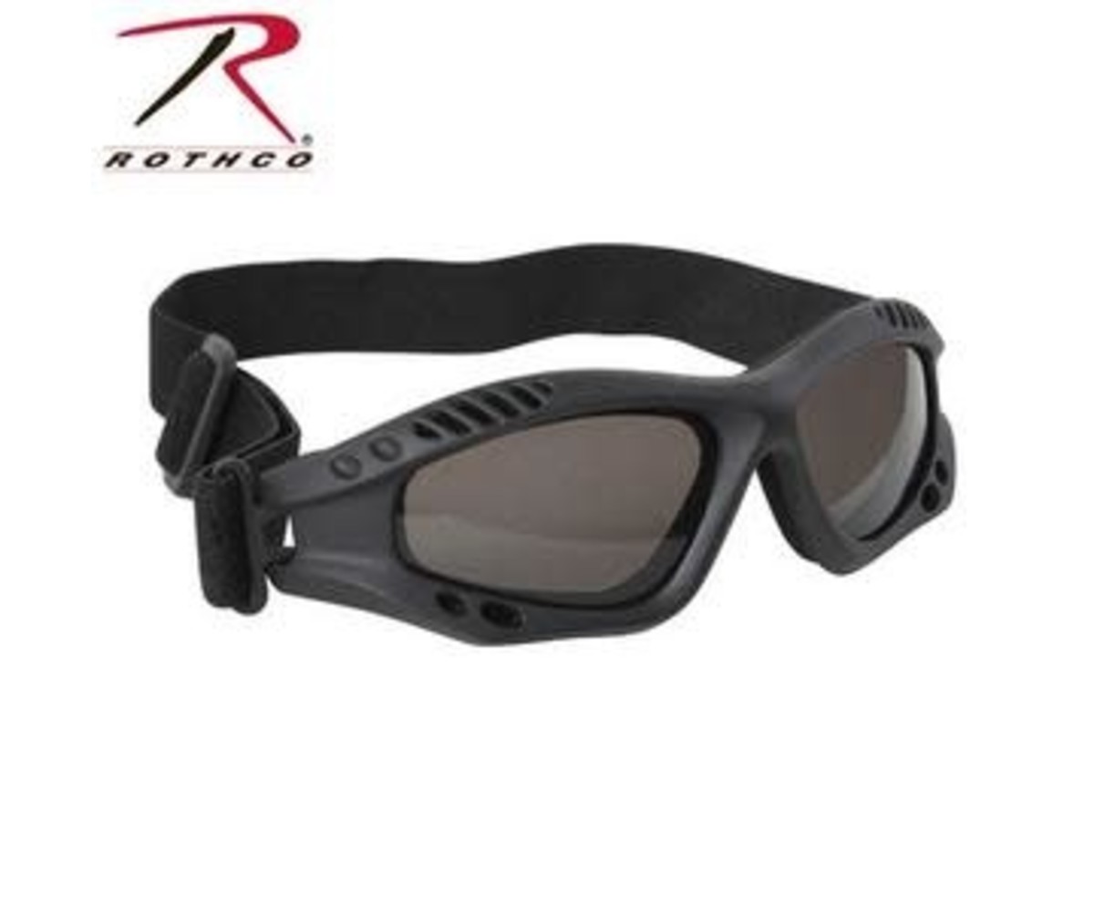 Rothco Low Profile Tactical Goggles with Adjustable Strap and Anti