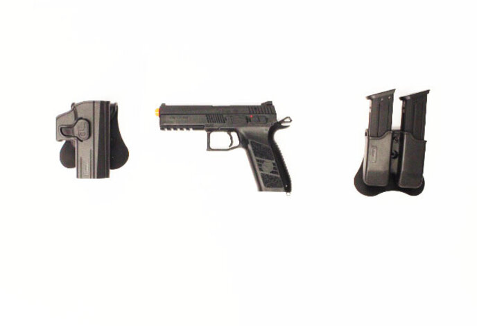 ASG CZ P-09 Gunfighter package, metal slide, black
