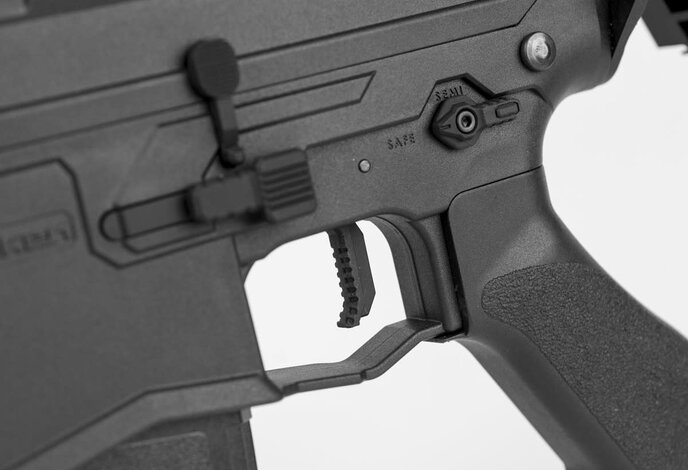 Valken ASL Series TRG Long Electric M4 Airsoft Rifle Black and Grey