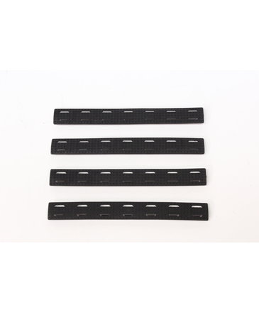 M-Lok Rail Cover, Black, Long, 4-Pack