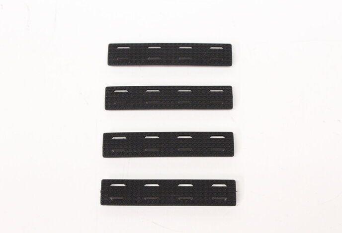 Castellan M-Lok Rail Cover, Black, Short, 4-Pack