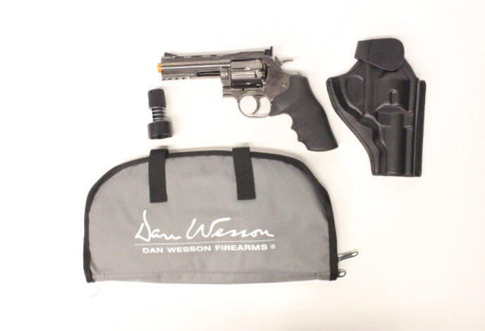 ASG Dan Wesson 715 CO2 Revolver 4" Grey Gunfighter Package