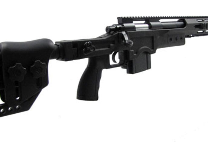 WELL MB4411 M24 Octagon spring action bolt rifle, black