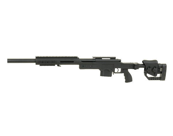 Well WELL MB4410 M24 / M28 Spring Action Bolt Rifle with Folding Stock, Black