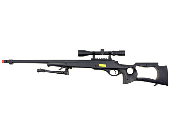 Well WELL MB10 VSR10 Bolt Action Spring Sniper Rifle with Fixed Stock and Fluted Barrel