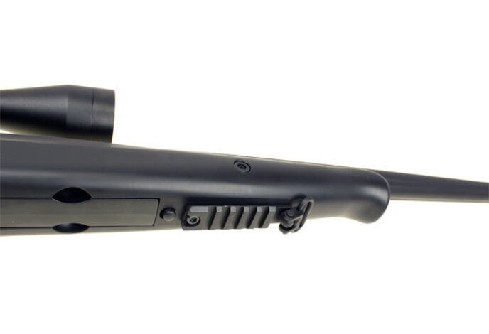 WELL MB10 VSR10 Bolt Action Spring Sniper Rifle with Fixed Stock and Fluted Barrel