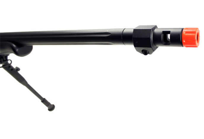 WELL MB10 VSR10 Bolt Action Spring Sniper Rifle with Fixed Stock and Fluted Barrel