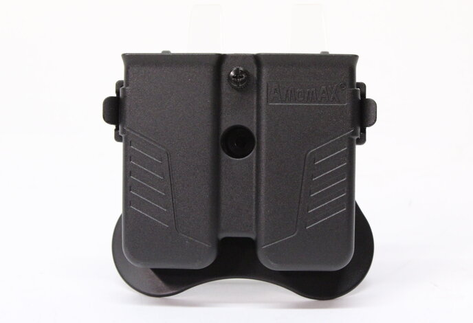 Amomax Universal Double Magazine Pouch Black