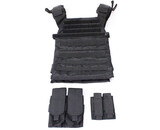 Protector plate carrier set, black