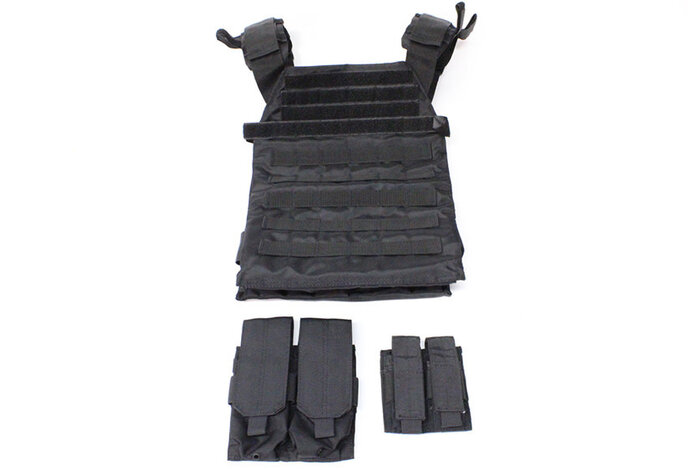 Protector plate carrier set, black