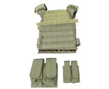 Protector plate carrier set, OD green