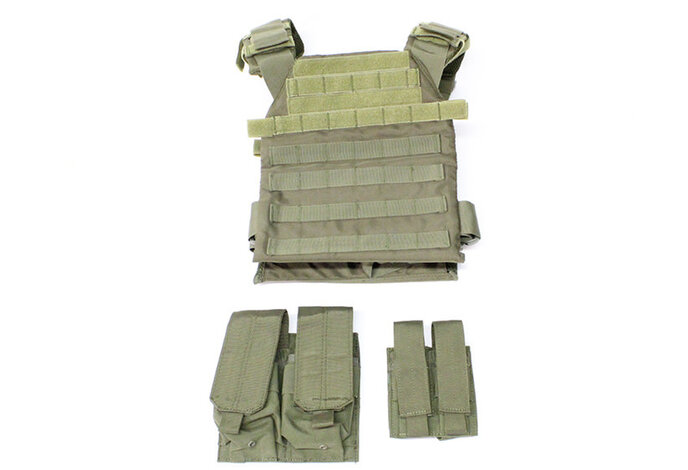 Protector plate carrier set, OD green