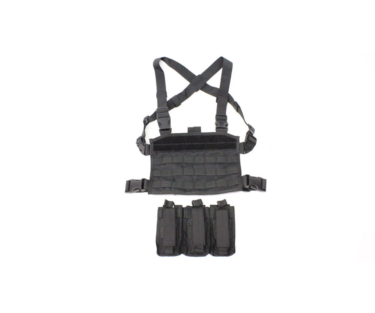 SPEARHEAD chest rig for M4 magazines, black - Airsoft Extreme