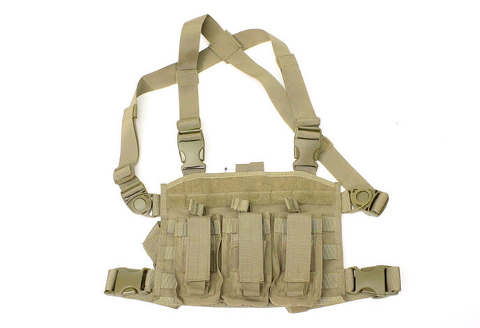 SPEARHEAD chest rig for M4 magazines, coyote tan