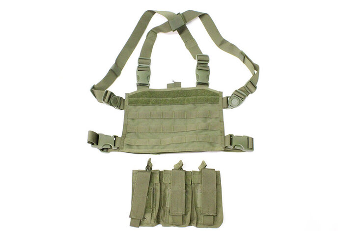 SPEARHEAD chest rig for M4 magazines, OD green