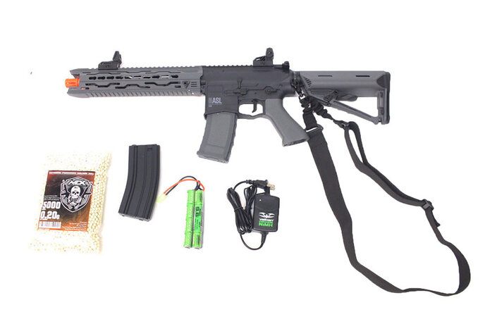 Valken ASL TRG electric rifle Warfighter package, black/gray