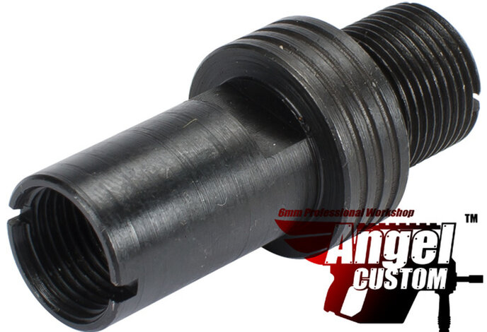 Angel Custom 12mm+ to 14mm- CNC Steel Adapter for KWA H&K MP7 GBB