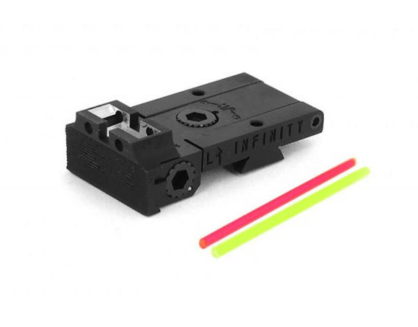 Airsoft Masterpiece Airsoft Masterpiece Aluminum Rear Sight with Fiber for Hi Capa Infinity