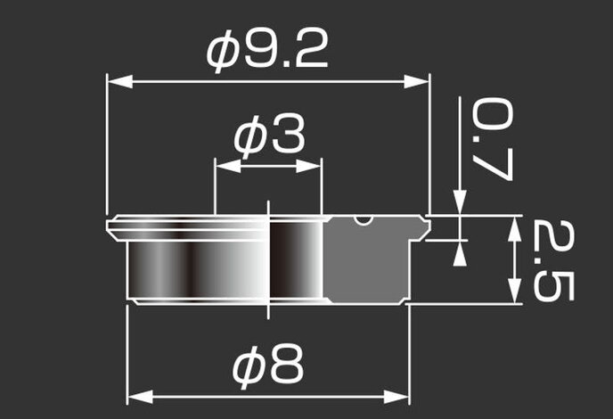 Prometheus Sintered Alloy 8mm Bushings
