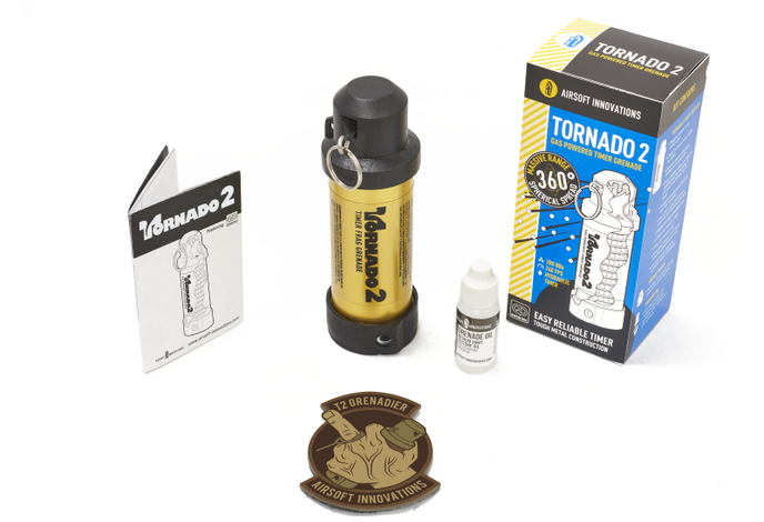 Airsoft Innovations Tornado 2 Grenade GOLD
