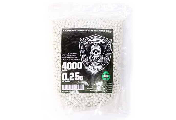 AEX 0.25g 4000ct Biodegradable 6mm Airsoft BBs