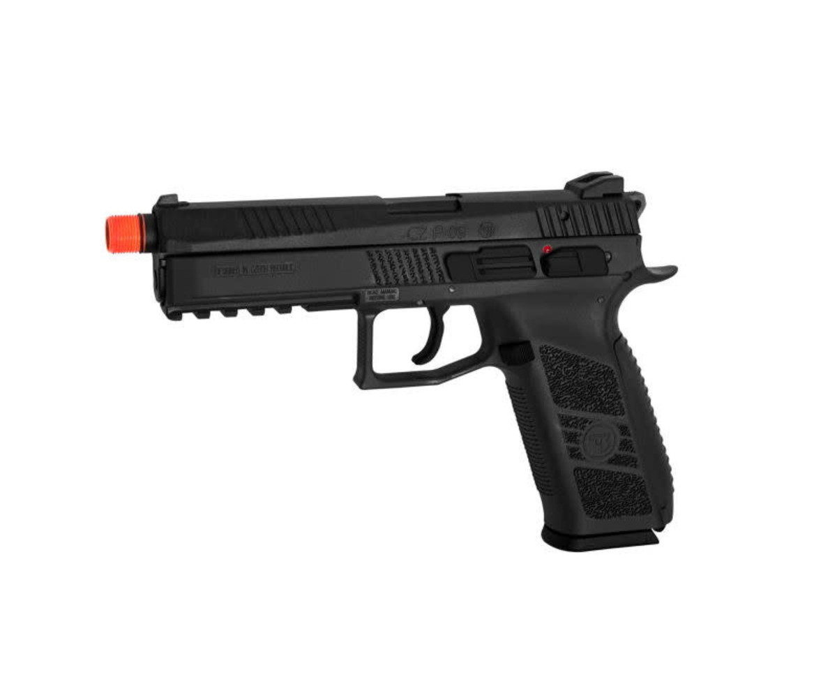ASG CZ P-09 GBB w/ CO2 Magazine and 14mm CCW Threaded Barrel - Airsoft  Extreme