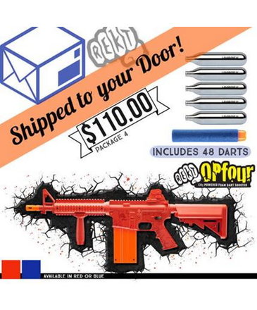 DROP SHIP SPECIAL - REKT OPFOUR CO2 Powered Foam Dart Rifle