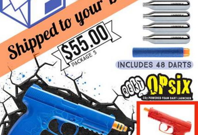 DROP SHIP SPECIAL - REKT OPSIX CO2 Powered Foam Dart Pistol