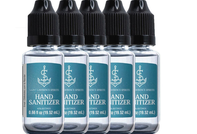 Otis 66% alcohol hand sanitizer, 0.66 FL OZ bottle (5-Pack)