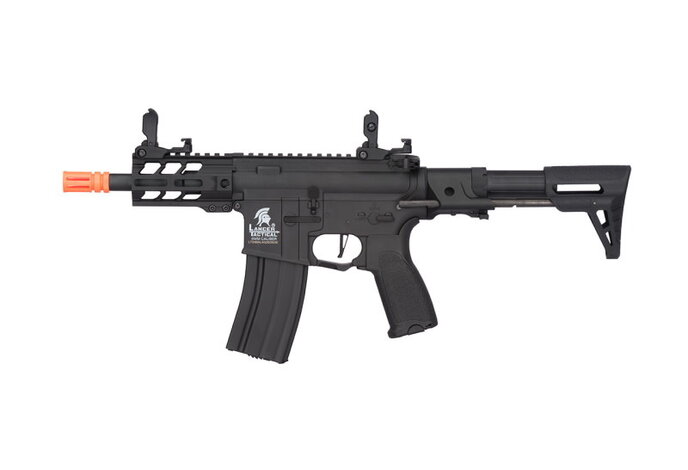 Lancer Tactical GEN2 M4 Enforcer Hybrid 4" Battle Hawk PDW Low FPS Nylon Polymer Rifle Black