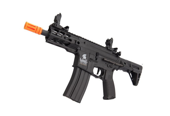 Lancer Tactical GEN2 M4 Enforcer Hybrid 4" Battle Hawk PDW Low FPS Nylon Polymer Rifle Black