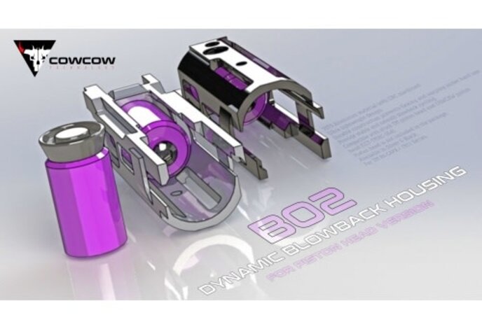 CowCow B02 Dynamic Blowback Housing, Piston Head Version, Black