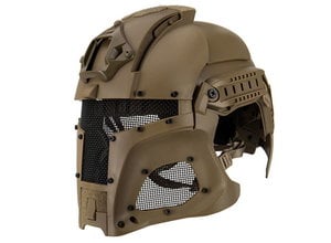 UK Arms UKARMS Interstellar Battle Trooper Full Face Airsoft Helmet Tan