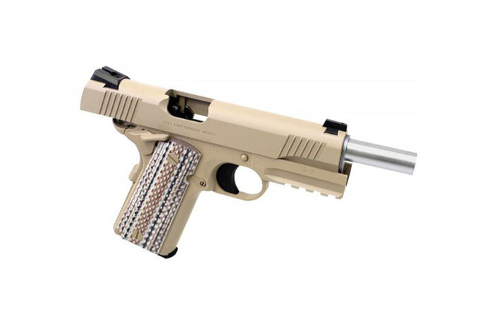 Tokyo Marui M45A1 gas blowback pistol, desert tan