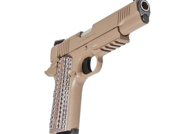 Tokyo Marui M45A1 gas blowback pistol, desert tan