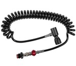 Tippmann Tippman HPA remote coiled line with slide check and QD valve, 800 psi