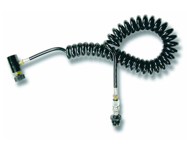 Tippmann Tippman HPA remote coiled line with quick detach valve, 800 psi