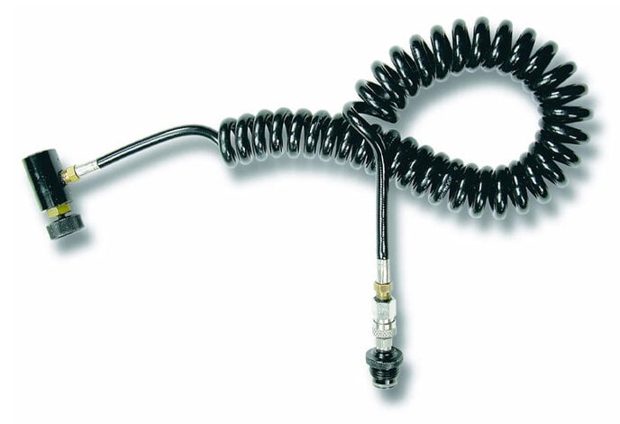 Tippman HPA remote coiled line with quick detach valve, 800 psi