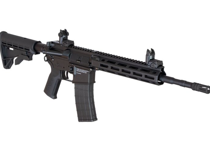 Tippmann M4 airsoft gun, HPA ready
