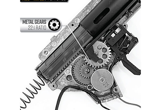 Valken ASL+ Series AEG Kilo45 with battery and charger