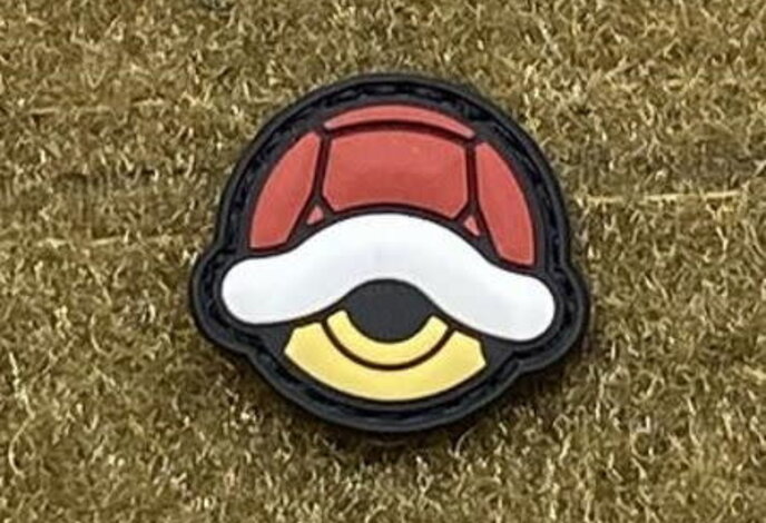 Tactical Outfitters Red Shell PVC Cat Eye Morale Patch (Mario)