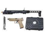 G&G G&G SMC 9 Carbine Kit with GTP 9 GBB Pistol and 50 round Magazine Tan