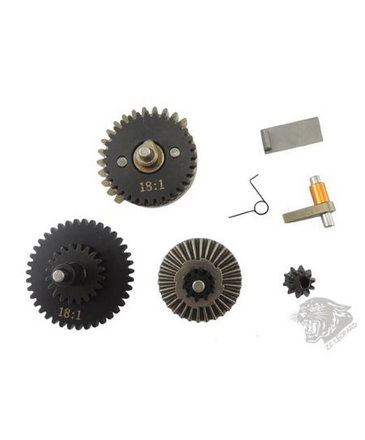 ZCI ZCI CNC Steel 3mm Shaft Gear Set 18:1 Standard Torque with Latch & Pinion