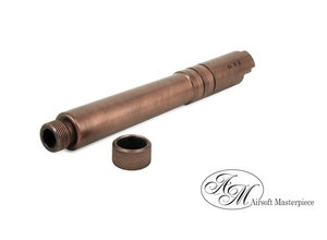 Airsoft Masterpiece Airsoft Masterpiece Stainless Steel FIX Threaded Outer Barrel for 5.1 Hi Capa, Copper